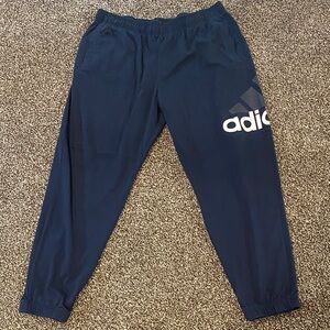 Adidas Mens Dark Blue Joggers with pockets